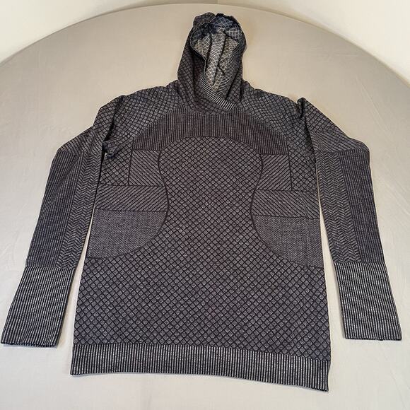lululemon athletica Black and Gray Patterned Hoodie - Picture 1 of 10